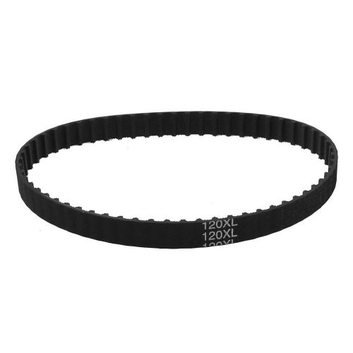 2015 10mm Wide 5.08mm Pitch 60 Teeth 60T Cog Timing Belt Black 120XL