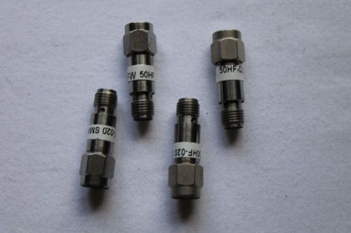 Set of 4 JFW 50HF-020 50 Ohms 20dB DC-18 GHz Attenuator SMA