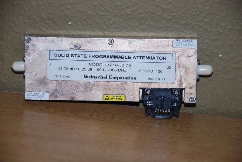 AEROFLEX WEINSCHEL SOLID STATE PROGRAMMABLE ATTENUATOR 800-2300MHZ 50? RF