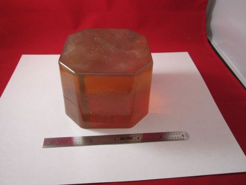 OPTICAL GLASS-CERAMIC ZERODUR KIND BLOCK VERY HEAVY OPTICS AS IS BIN-OPT