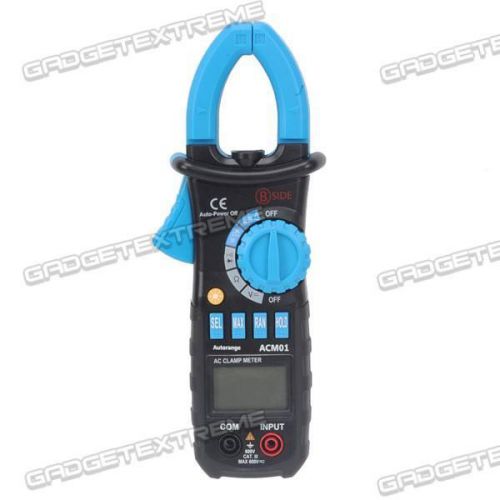 ACM01 Digital Auto Range AC Clamp Meter Tester Resistance with Backlit e