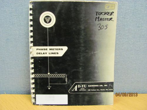 AD-YU MODEL 305: Frequency Converter Instruction Manual w/schematics # 16418