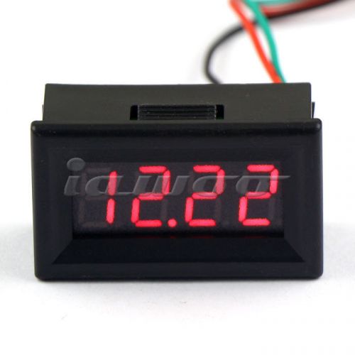 4 Digit Digital Voltmeter DC 0-30 V Car Vehicle Battery Voltage Meter Red LED