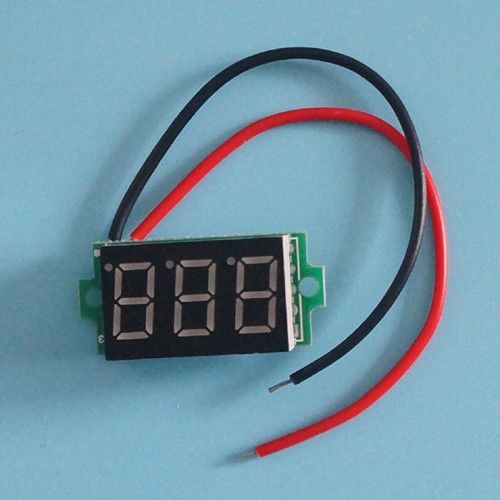 Mini DC 3.0-30V Red LED Panel Voltage Meter 3-Digital Display Voltmeter