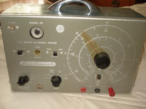 1950&#039;s SUPERIOR INSTRUMENT CO., MODEL 76, C.R. BRIDGE &amp; SIGNAL TESTER