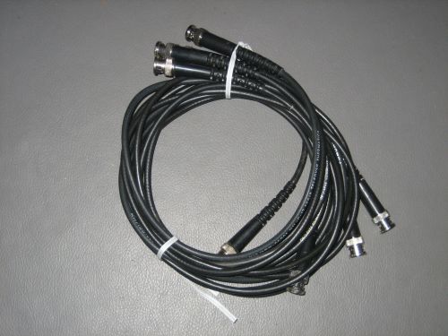 Lot Of 4 Pomona 2249-C-60 50 ohm Coax BNC Male-Male RG-58C/U 60&#034; Patch Cables