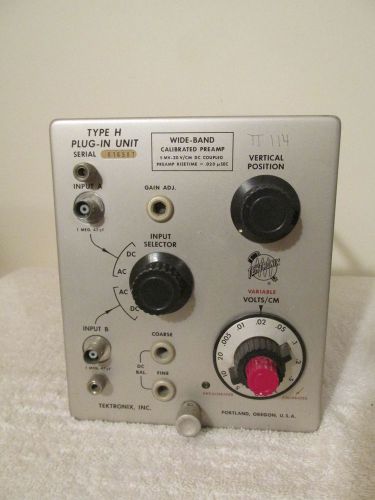 Tektronix    Type H   Plug-in     500 Series