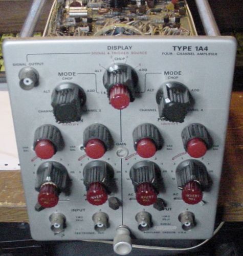 Tektronix 1a4 for 500 series o-scopes is a 4 channel adding amplifier plug-in. for sale