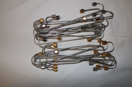 20 Semi Rigid low loss Coax 0.86&#034; OD with SMA plug connectors 9-10&#034; long