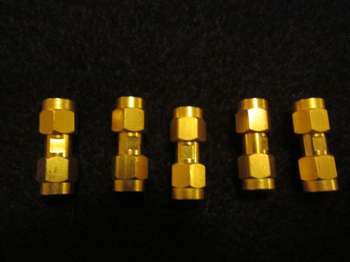 SMA male-male adapters &#034;dogbone&#034;, set of five