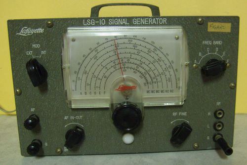 VINTAGE Lafayette Model LSG-10 Signal Generator ~ Test Equipment ~ Circa 1960