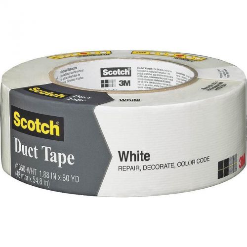 WHITE DUCT TAPE 1.88&#034;X 60YD 3M Duct 1060-WHT-A 051131982147