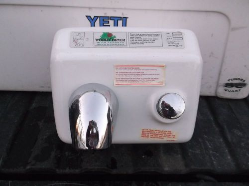 World Dryer Cast Iron White Porcelain Hand Dryer A54