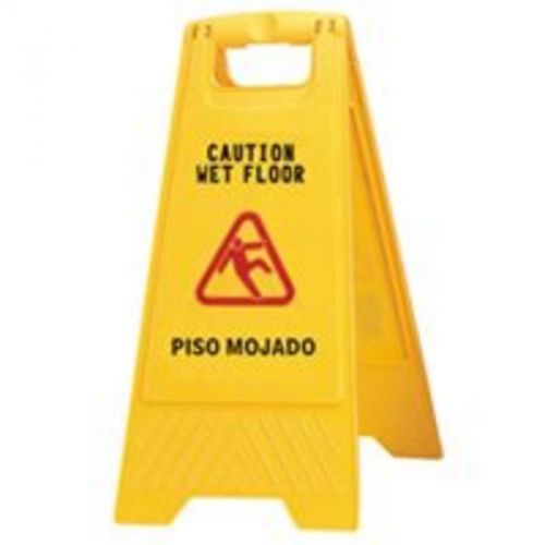 Wet Floor Sign 2 Sided CHICKASAW &amp; LITTLE ROCK BROOM WORKS Commercial Floor 628