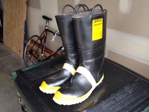 Servus Fireman Bunker Boots Size 15