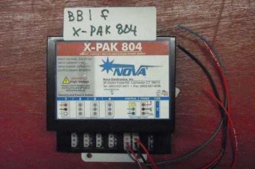 Nova X-PAK 804 Multi-Flash LED Strobe Power Supply ~ Police ~ Fire ~ Towing