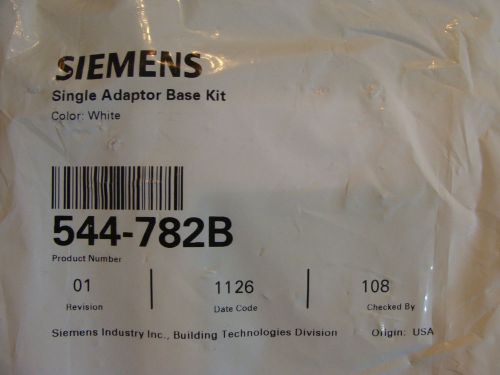 NEW SIEMENS 544-782B WHITE SINGLE ADAPTOR BASE KIT