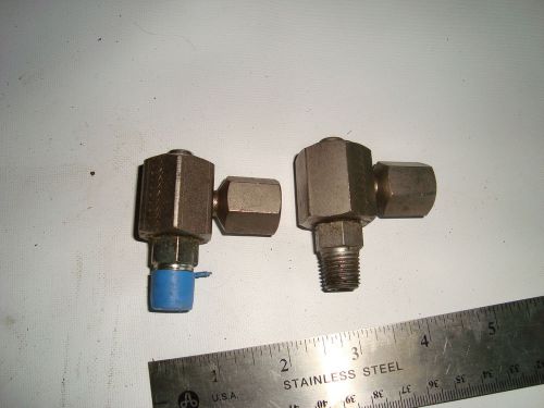 TWO  Hydrulic 90 Degree Swivel Adapter,