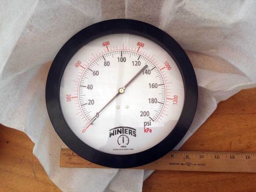 Winters Instruments Pressure Gauge 6213B 8&#034; 0-200 PSI NEW