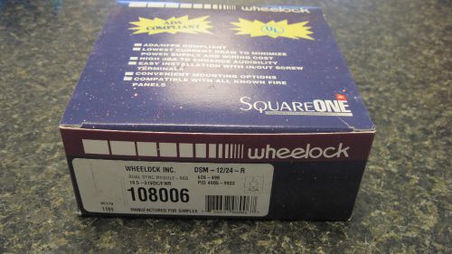 NIB SQUAREONE WHEELOCK DUAL SYNC MODULE-RED #DSM-12/24-R