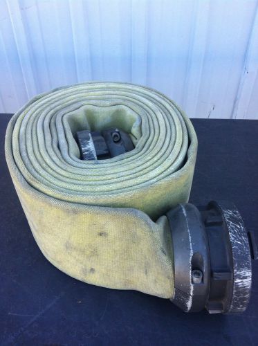 NIEDNER 4.0&#034; x 25&#039; Large Diam. Supply Line Hose, 300 psig, Red Head DJ couplings