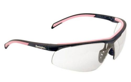 Radians t71p-10c remington shooting range glasses pink/black frame clear lens for sale