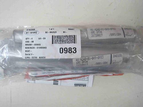 Qty-4 New MSA Mine Safety Breathing Bag Tube 460650