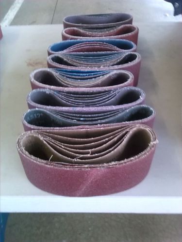 10 - 3&#034; x 18&#034; 50 grit aluminum oxide sanding belts