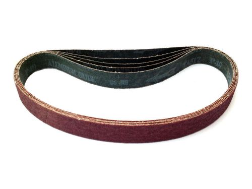 High Performance Abrasive Belt 1&#034; x 24&#034; 80 Grit (20 pieces)