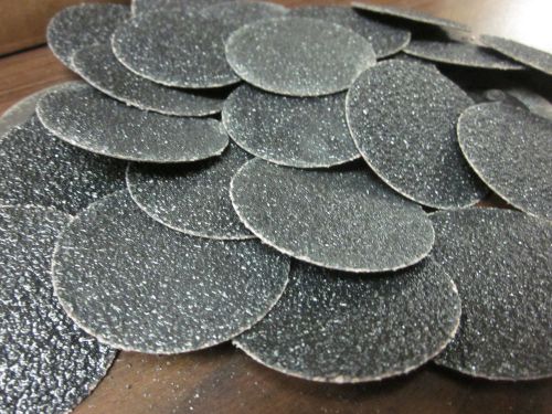 25pc 2&#034; 36 GRIT ROLOC COOKIE DISCS SILICON CARBIDE SANDING DISC ROLL LOCK TYPE R