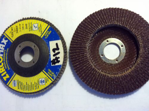 Merit abrasive inc, 4 1/2&#034; x 7/8&#034; 60 grit zirconia type 27, flap discs for sale