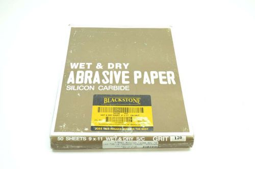 NEW BLACKSTONE 0857386 WET/DRY ABRASIVE PAPER 11IN L 9IN W 120 GRIT D403108