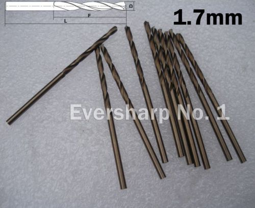 Lot 10pcs Cobalt Jobber Drill Bit M35 HSS Twist Drill Diameter 1.7mm(.0669&#034;)