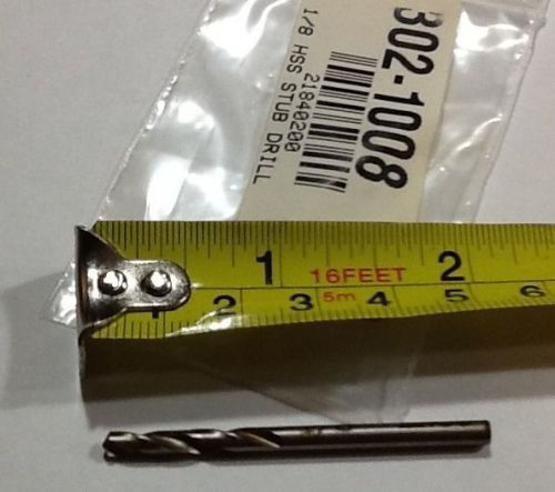 1/8&#034; (.125&#034;) HSS Stub Drill - 302-1008