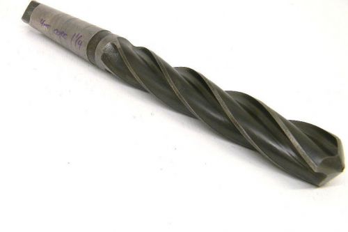 WELL USED 1-1/4&#034; TAPER SHANK CORE TWIST DRILL 1.250&#034; #4MT HSS