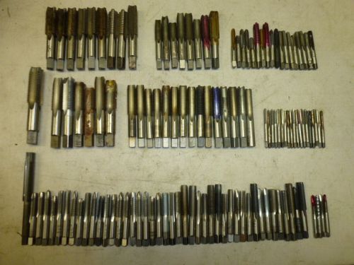 LOT of (150) ASSORTED THREADING TAPS, RANGE 10-32 to 3/4&#034;-10, MANY UNUSED!