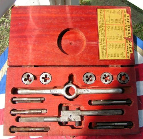 Vintage dunlap tap &amp; die set for sale