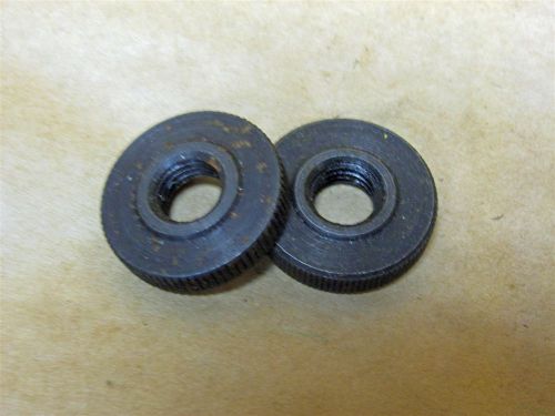 New Delta Drill Press Depth Stop Nuts Pair 1/2&#034; -16 Thread Black