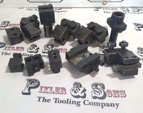 HUGE LOT OF SECOND OP GANG HC CHUCKER LATHE TOOLING HOLDERS