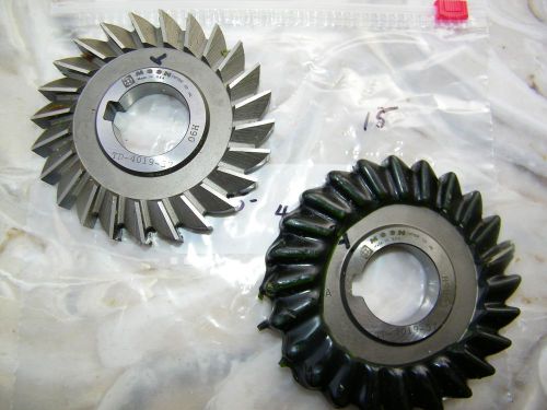 2-PCS - MOON -STRAIGHT SIDE MILLING CUTTER -USA, 4 X 1/2 X 1 1/4, 24 TEETH