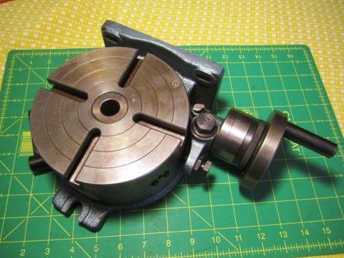 Yuasa 6&#039;&#039; rotary table 550-046 horizontal or vertical fits Bridgeport