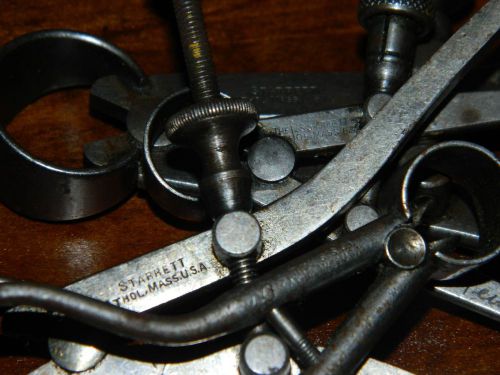 Vintage 4 lot starreet athol mass. caliper compass tools for sale