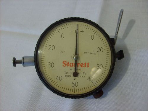 Starrett Dial Indicator  No. 655-141   .001&#034;- .250&#034; Range