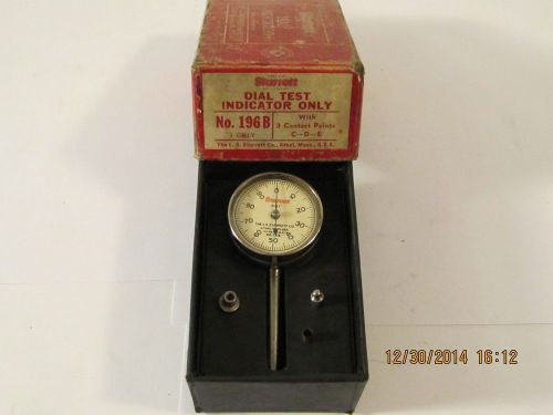 VINTAGE STARRETT DIAL INDICATOR NO. 196B