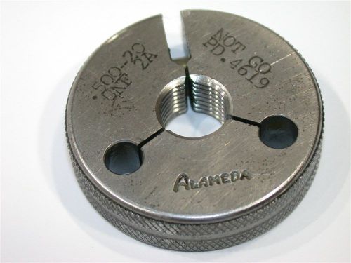 ALAMEDA NO GO THREAD RING GAGE 1/2&#034;-20-UNF-2A