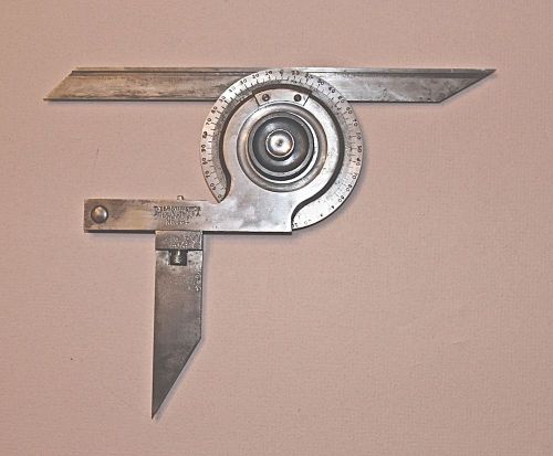 STARRETT # 364 UNIVERSAL VERNIER BEVEL 360 DEGREE PROPRACTOR W/ 7&#034; BLADE