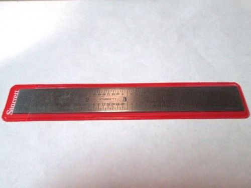 STARRETT 52645 604R-6 SPRING TEMPERED STEEL RULE INCH GRADUATIONS NEW