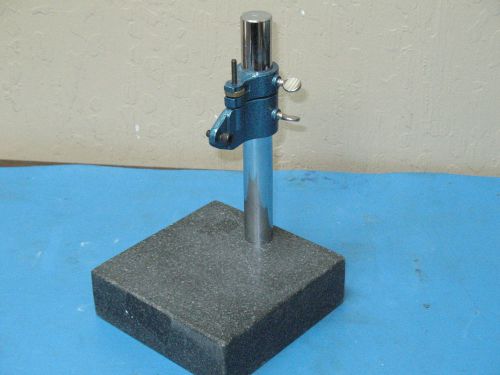 GRANITE SURFACE PLATE 6&#034;X6&#034;X2&#034; WITH INSTRUMENT STAND