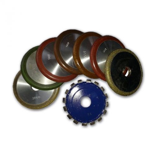 4&#034; monster diamond fluting wheels set of 8 pcs for sale