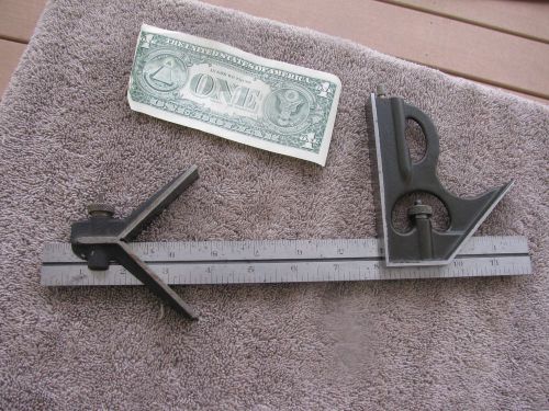 Lufkin 12&#034; combination square # 4 grad  toolmaker tool tools